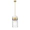 Z-Lite Fontaine 4 Light Pendant, Rubbed Brass & Clear 3035P12-RB - alternate 4